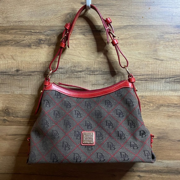 Dooney & Bourke Signature Shoulder Purse - Picture 1 of 10